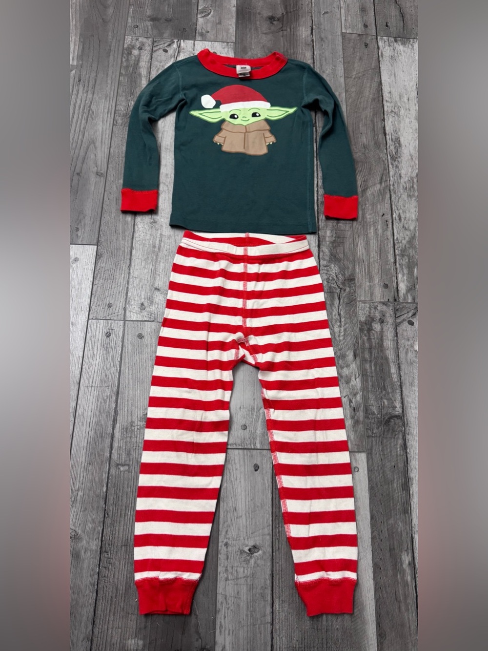 Hanna Andersson STAR WARS Holiday Mandalorian Long John PJ Set 4 100 Christmas